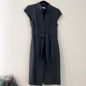 Calvin Klein Gray Button Down Dress Size 6